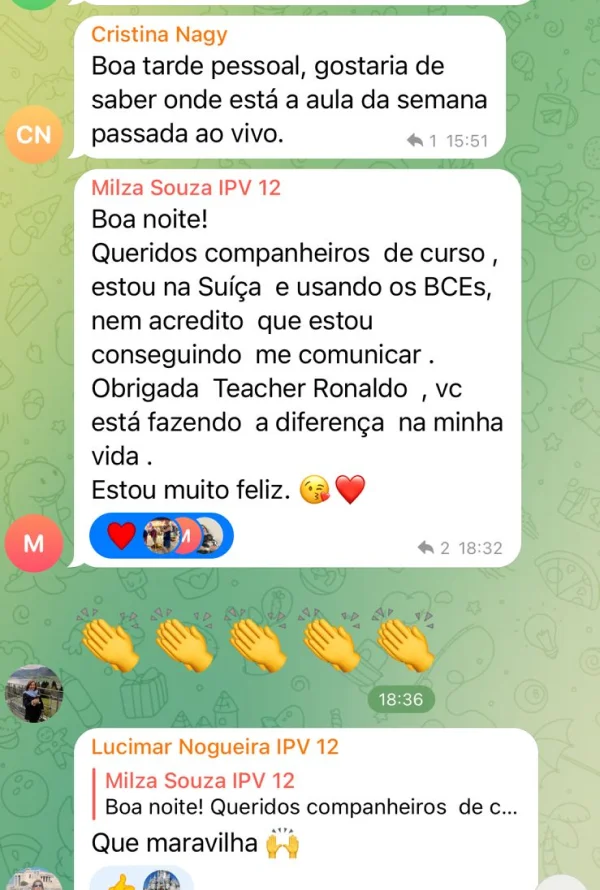 Depoimento de aluno 1