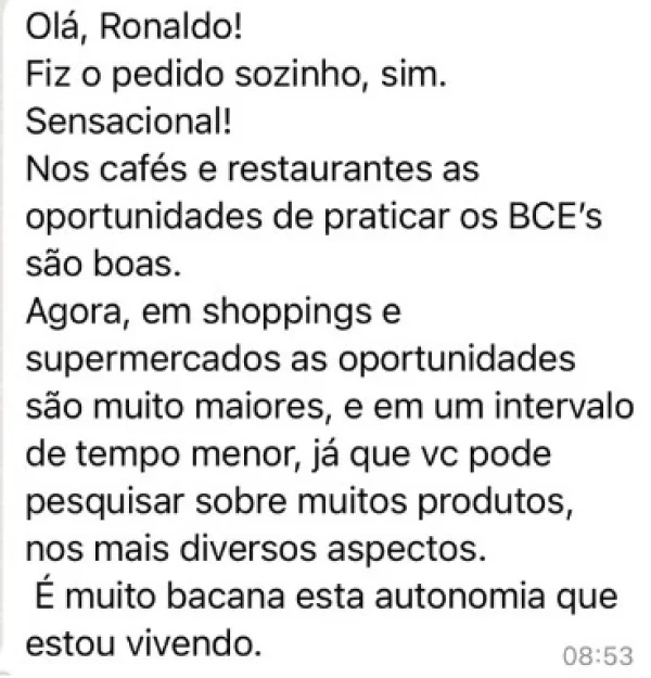 Depoimento de aluno 20