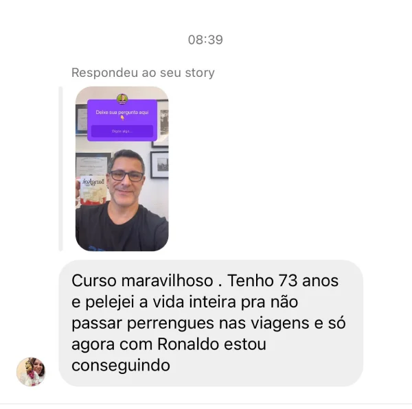 Depoimento de aluno 8